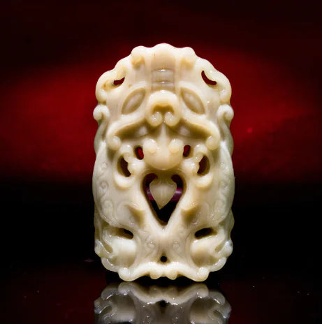 Natural Camel Bone Carved Buddha Amulet Pendant Accessory
