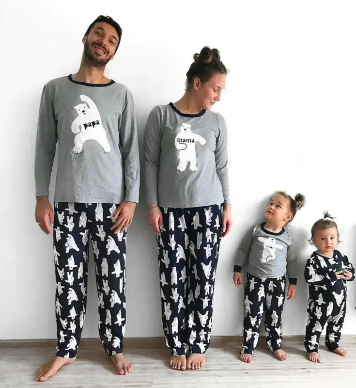 Family Matching Cartoon Pajamas Set