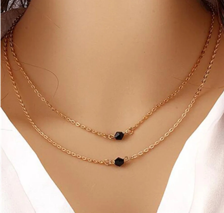 Leaf Necklace, Choker, Barrel Bead Design