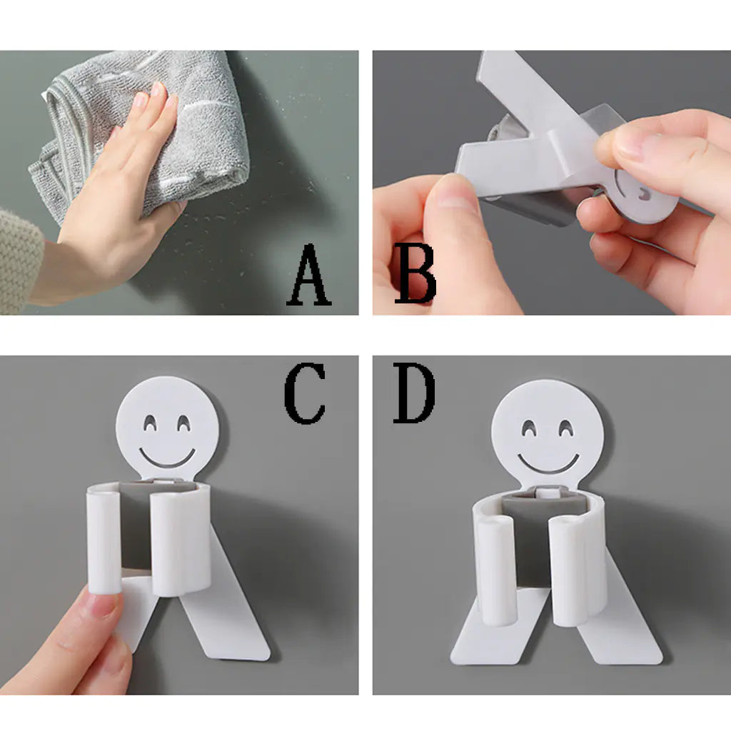 Mop Hook and Holder Set for Broom Storage