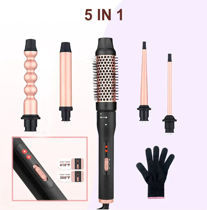 All-in-One Three-Tube Water Wave Hair Curler (Multiple Power Types & Plugs)