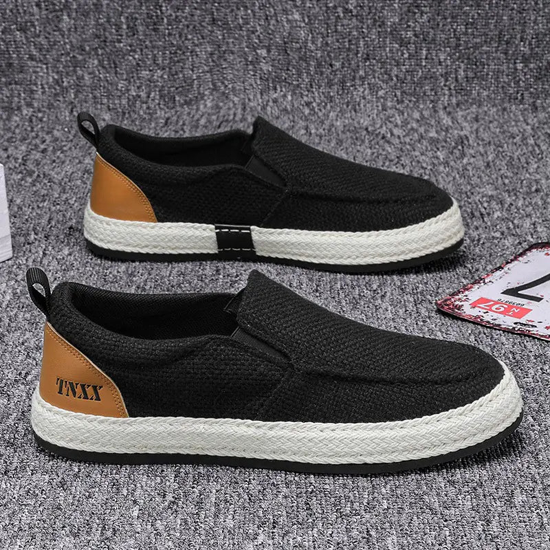 Breathable Men's Canvas Fisherman Shoes - Soft Bottom