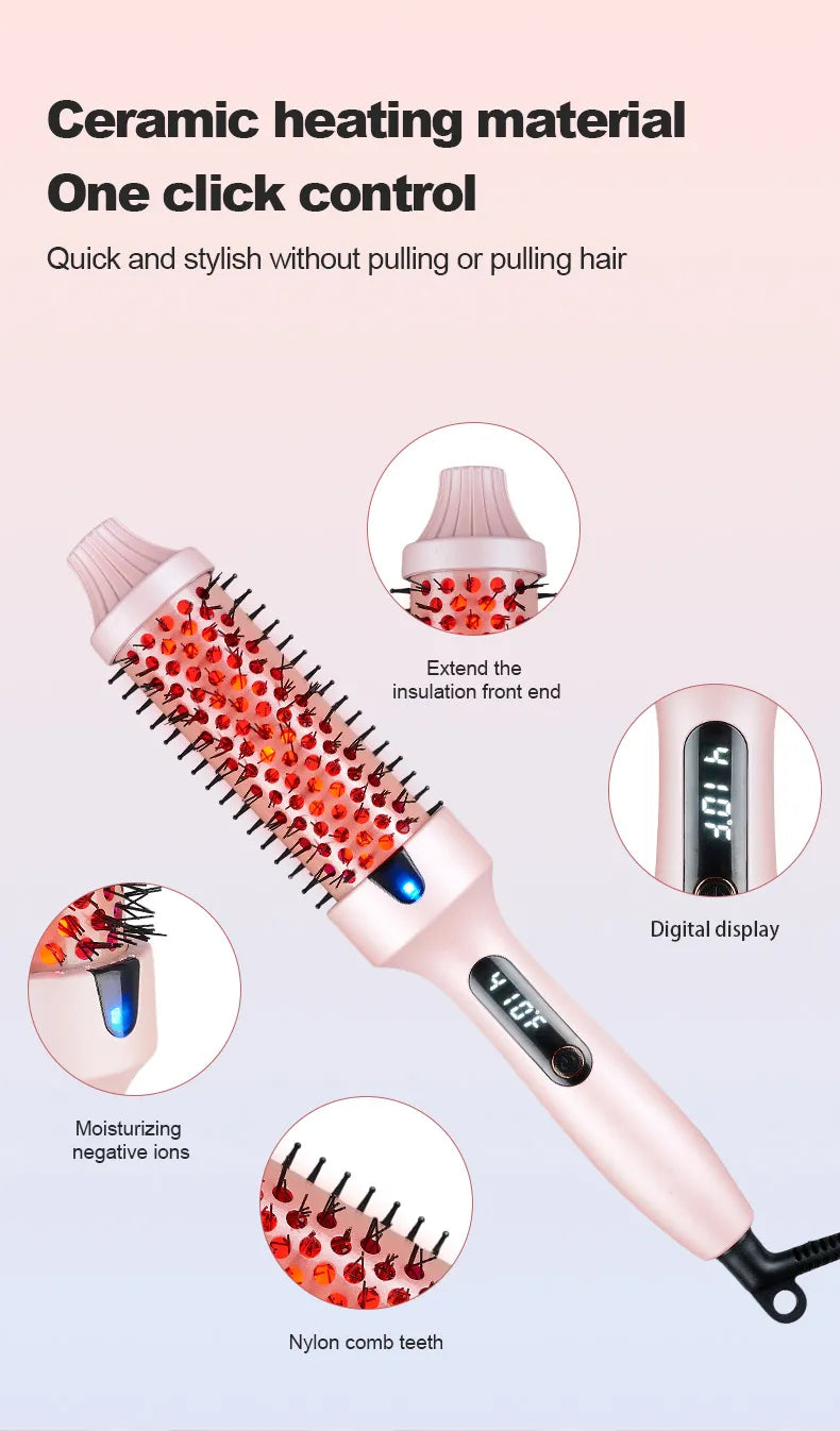 Portable Electric Straightening & Curling Comb