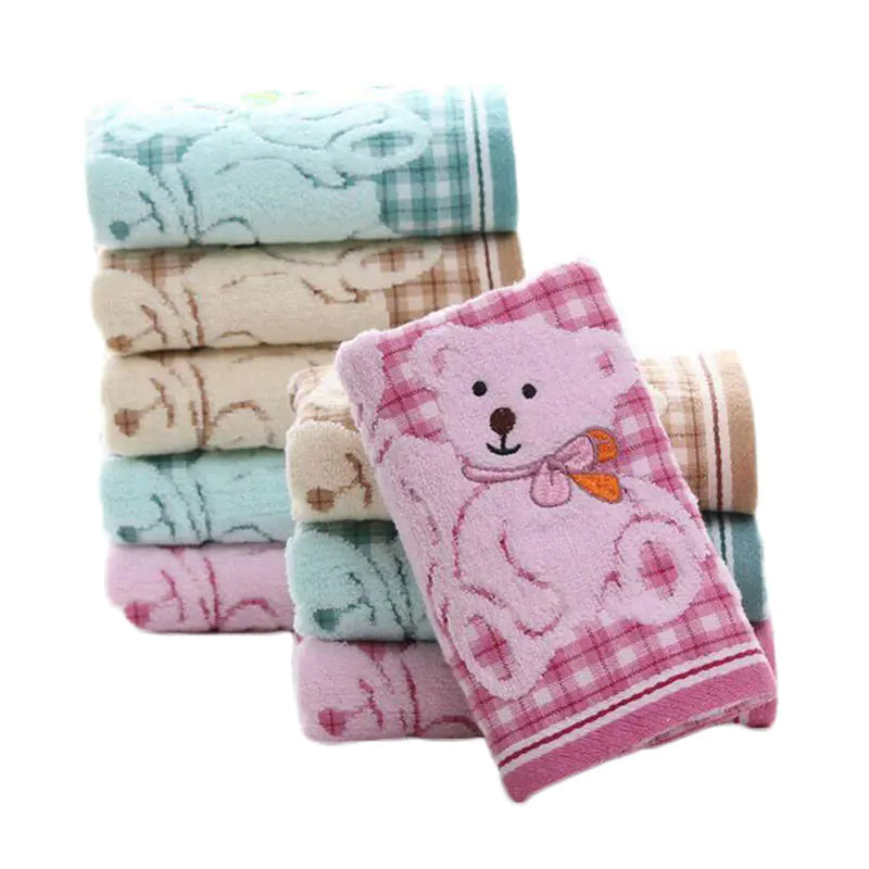 Cute Double Layer Soft Cotton Facecloth for Kids