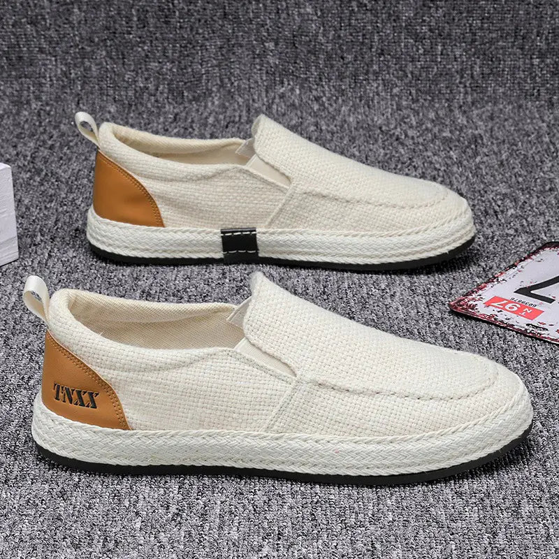 Breathable Men's Canvas Fisherman Shoes - Soft Bottom