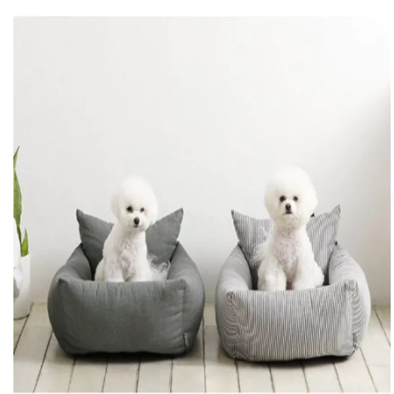 Portable Car Dog Bed with Safety Seat for Pets