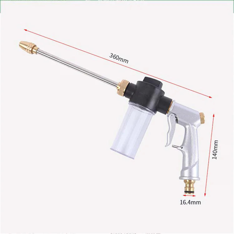 High-Pressure Car Wash Gun with Foam Nozzle and Hose