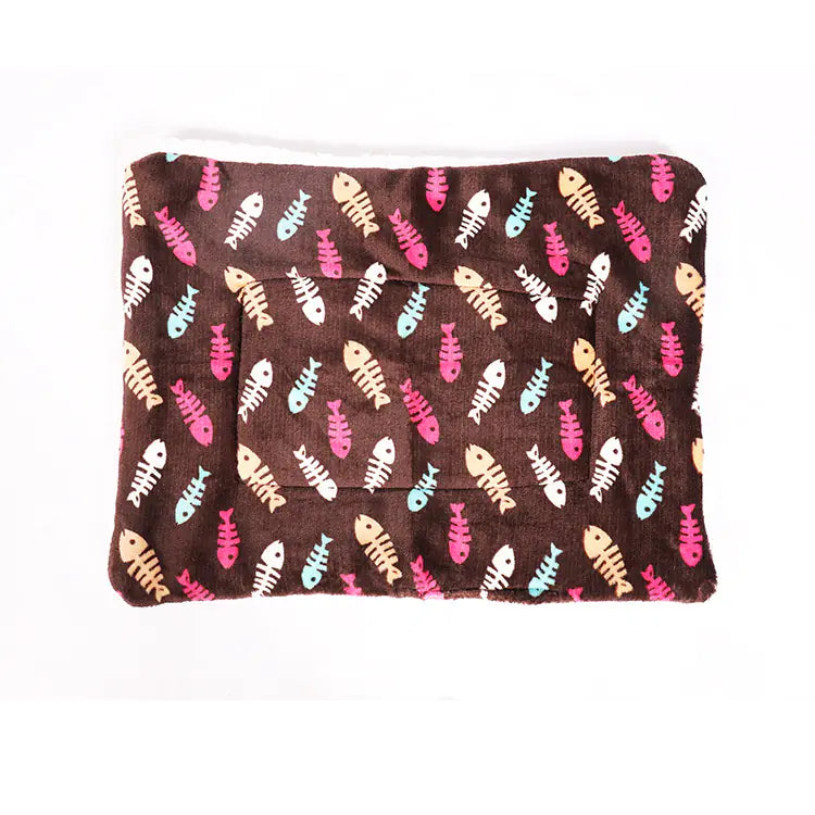 Pet Cartoon Thick Winter Blanket for Extra Warmth