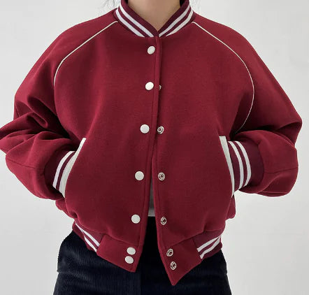 American Retro College Style Baseball Uniform Jacket