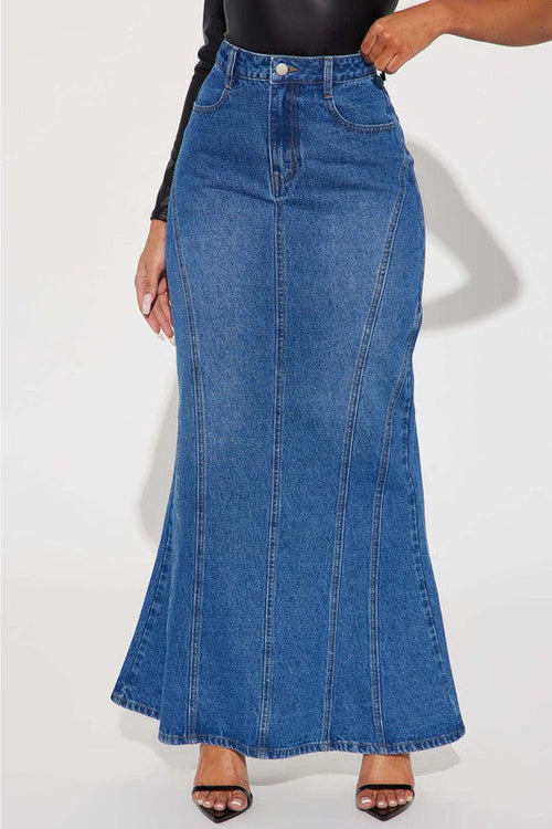 WOMEN FASHION DENIM MAXI Dress