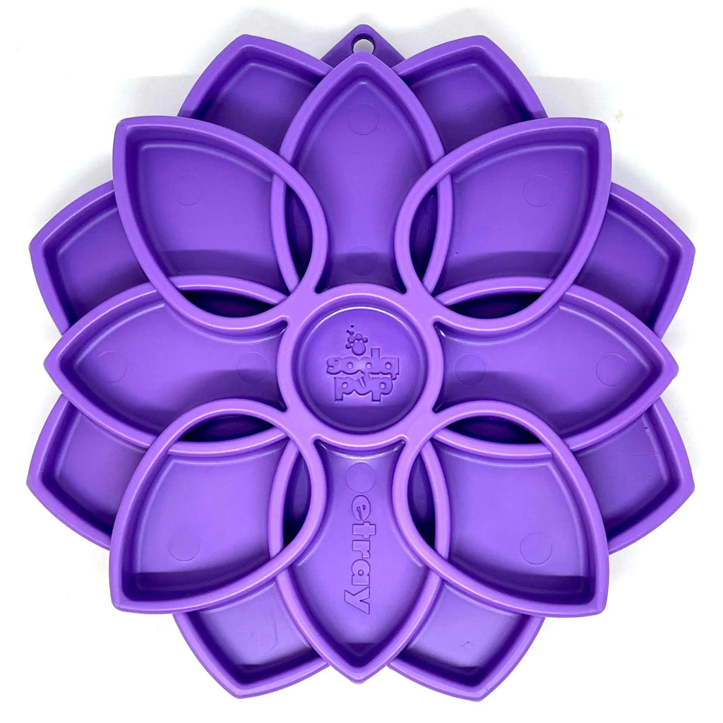 Interactive Slow Feeder Dog Bowl with Mandala Design