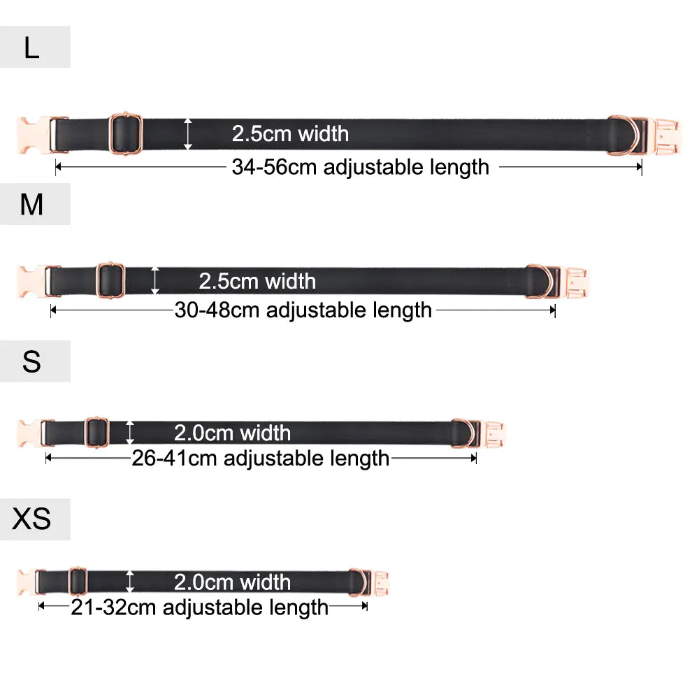 Personalized Dog Collar with Nameplate for All Breeds