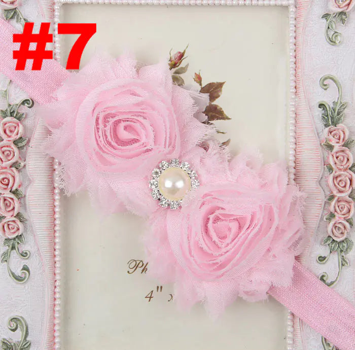 Popular Children's Headband with Pearl and Floral Design