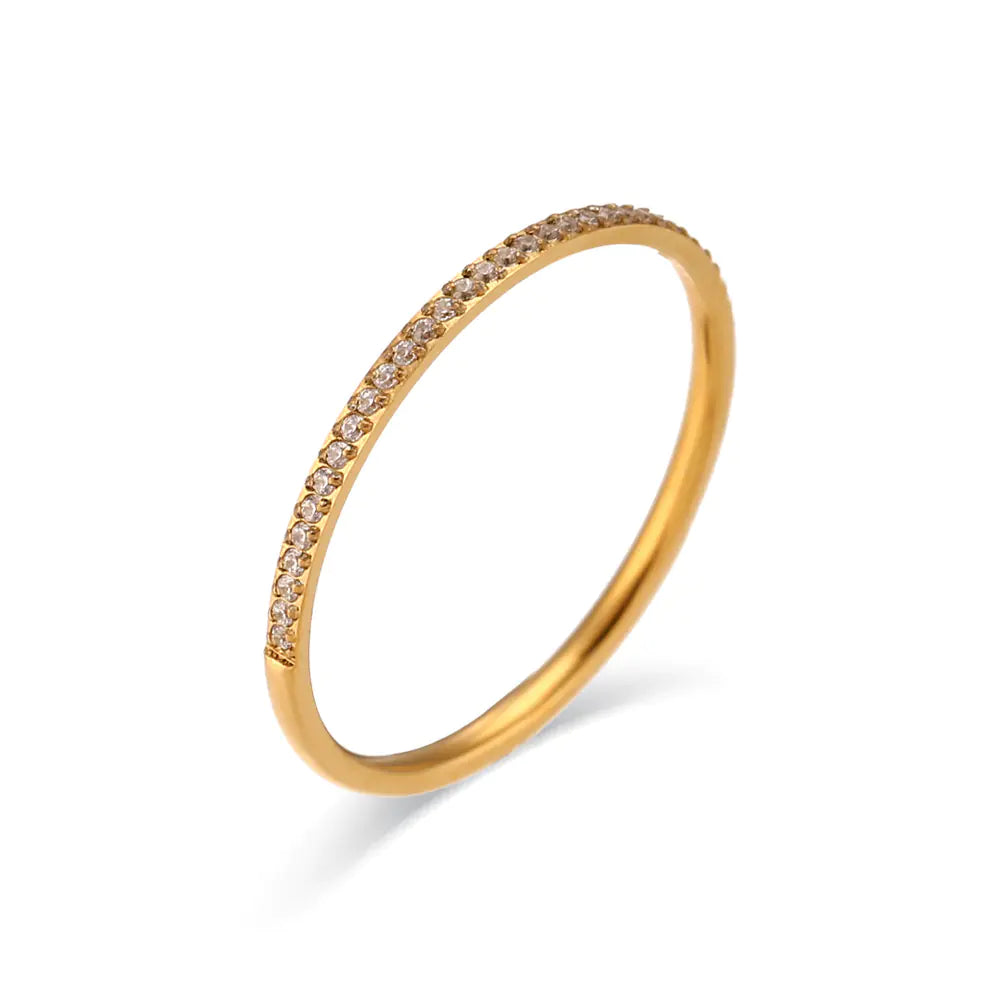 Zarra Paved Gold Ring