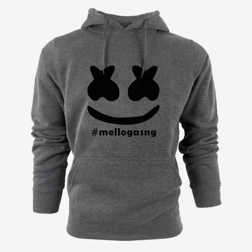 Custom Men's Casual Hoodie with Smiley Print