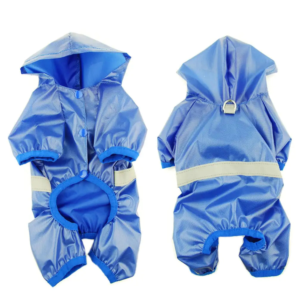 Reflective Waterproof Breathable Pet Raincoat Jumpsuit