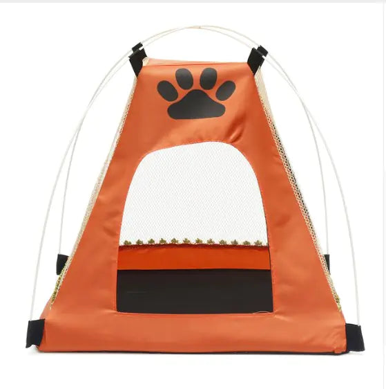 Breathable Cartoon Pet Mosquito Net Tent for Outdoors