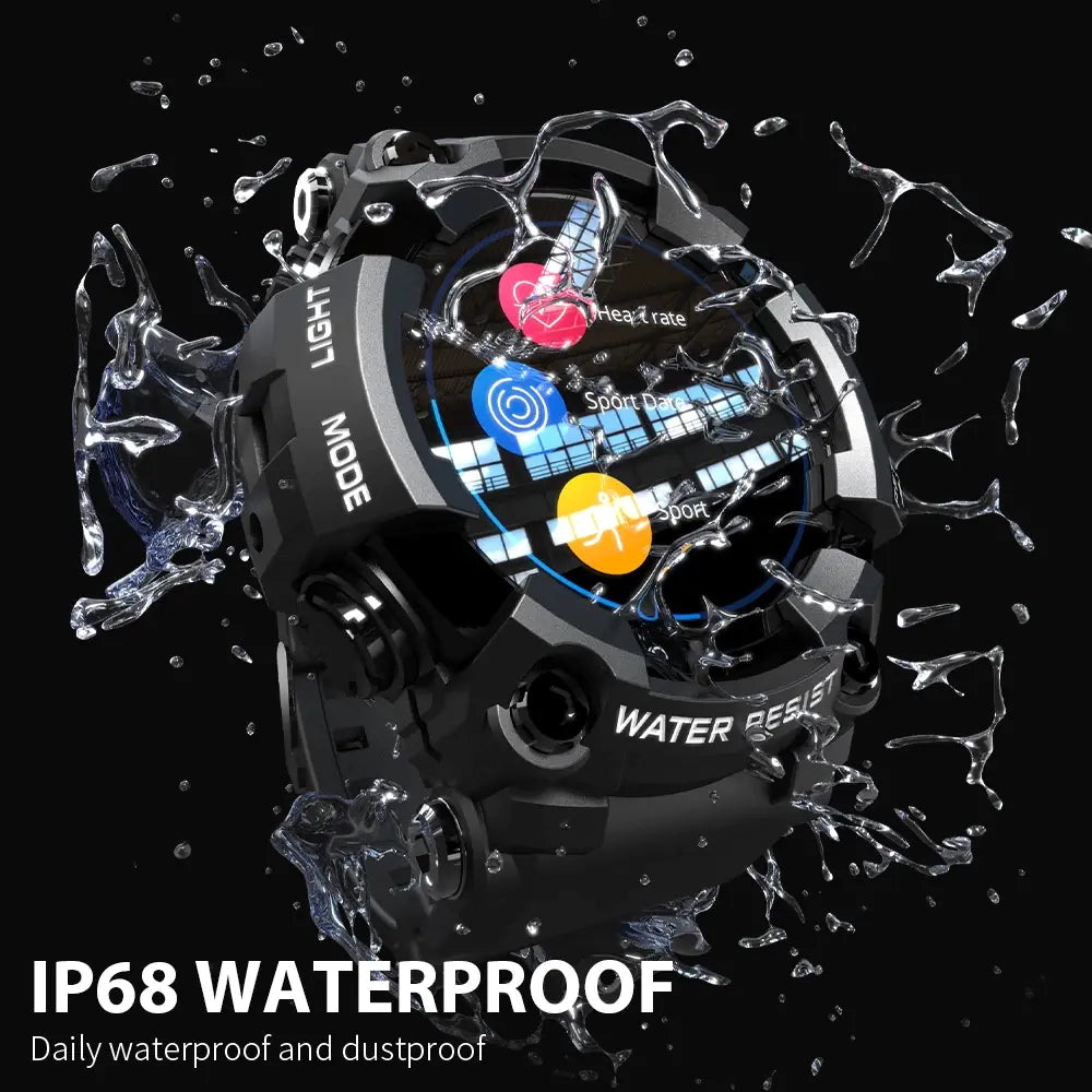 LOKMAT ATTACK Full Touch Screen Fitness Tracker Smart Watch