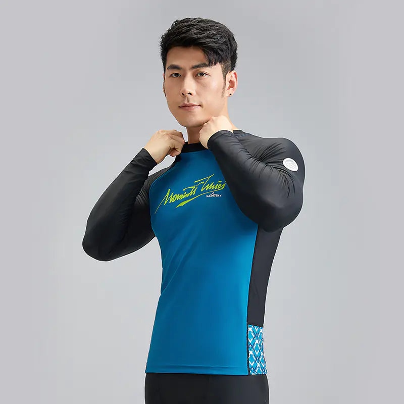 Men's Summer Nylon Swimwear Set with UPF50+ Protection