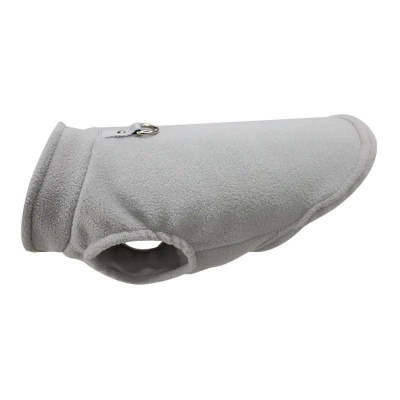 Thick Solid Color Dog Clothes with Strap and Fleece