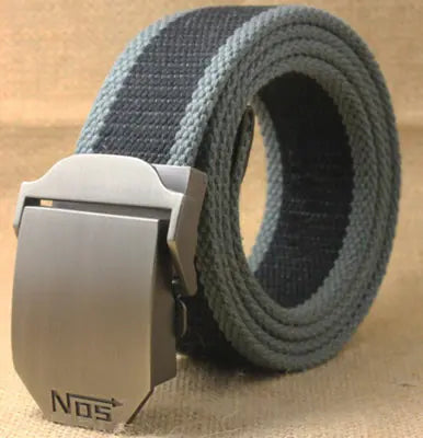 Men's Custom Thick Canvas Tactical Belt for Outdoors