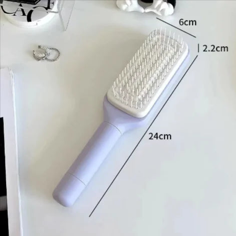 4-in-1 Self-Cleaning Hair Brush