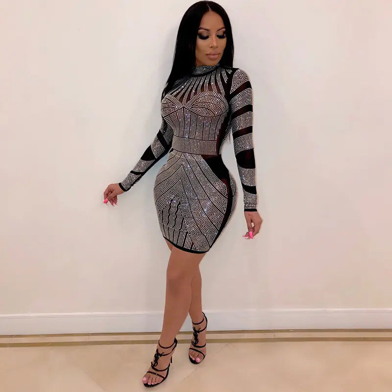 Couture Fashion Dress - Bandage Style Dress