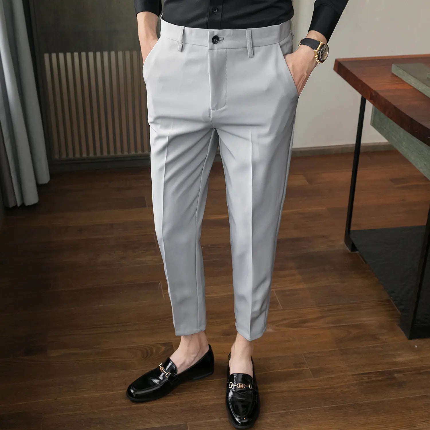 Men's Casual Stylish 9-Point Trousers
