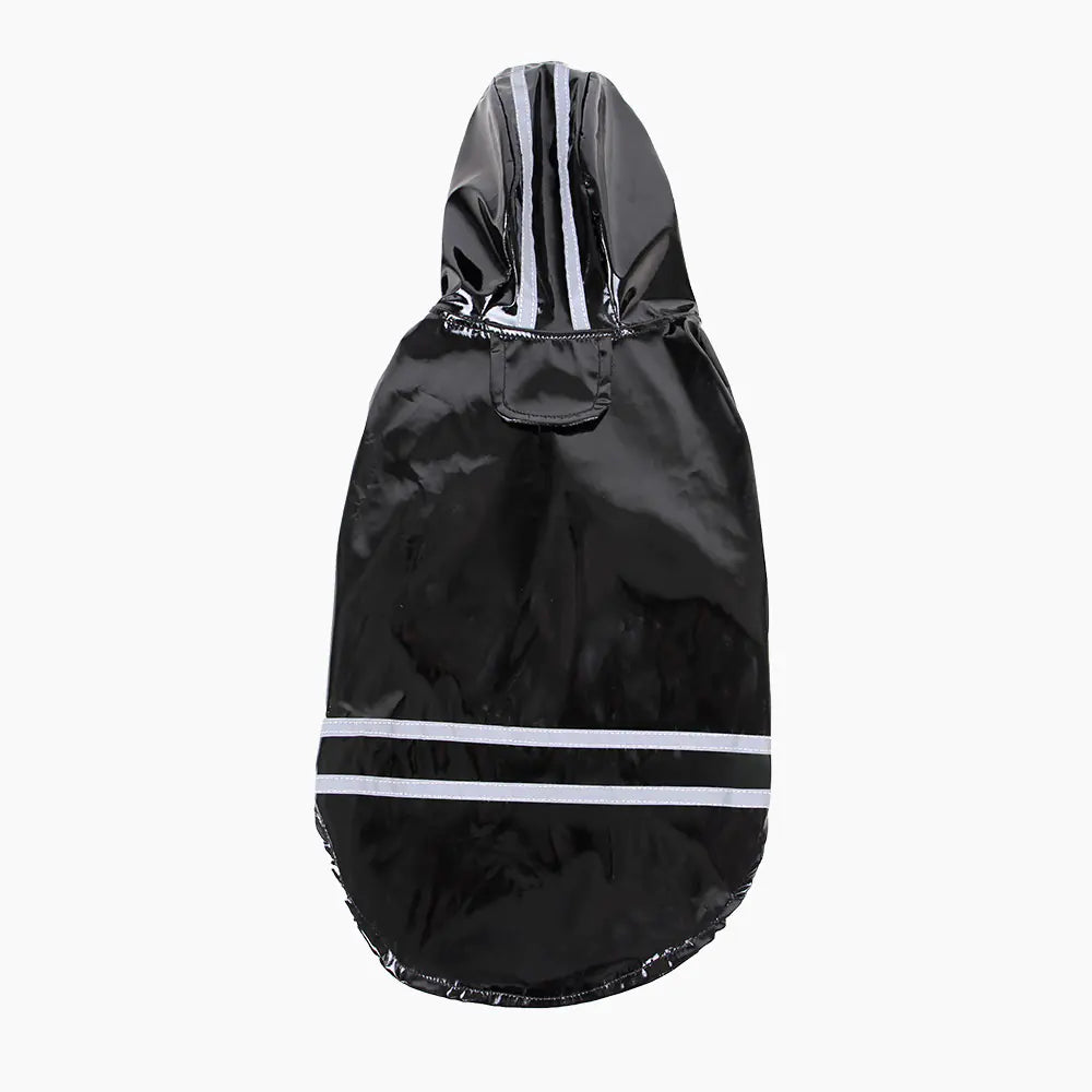 Reflective Dog Hooded Windproof Raincoat in PU