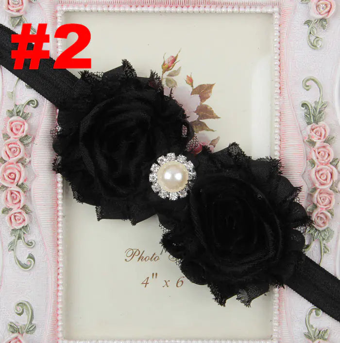 Popular Children's Headband with Pearl and Floral Design