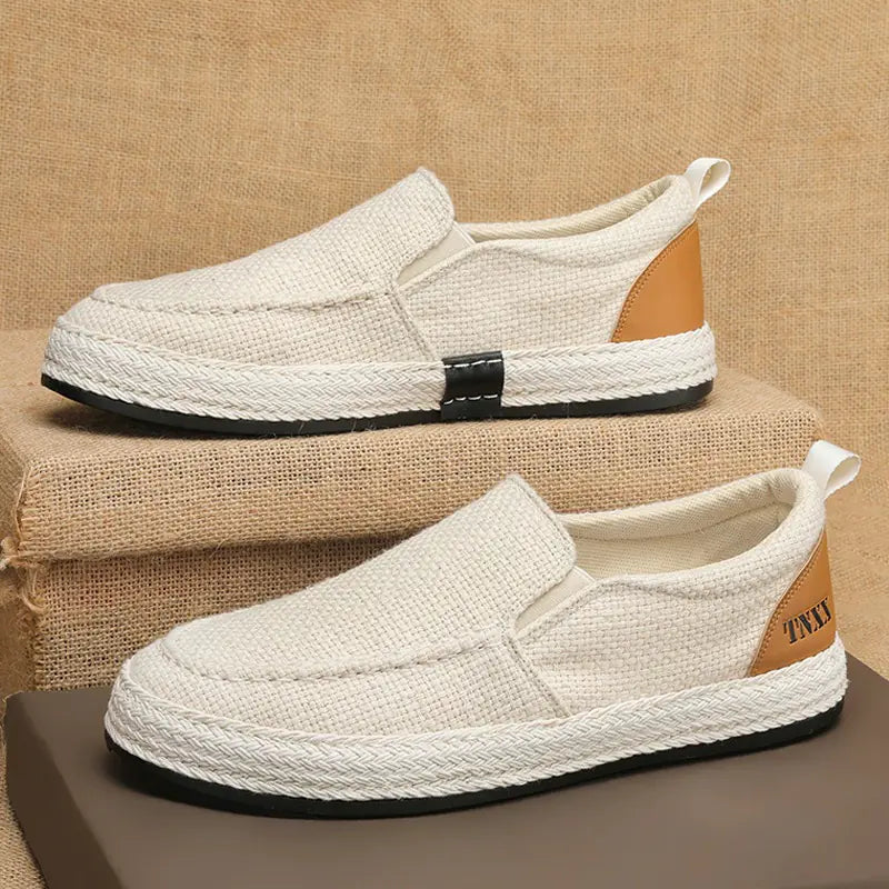 Breathable Men's Canvas Fisherman Shoes - Soft Bottom