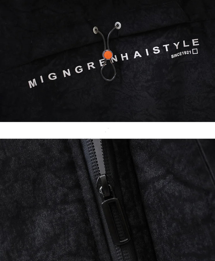 Winter Camouflage Hooded Short Jacket for Students