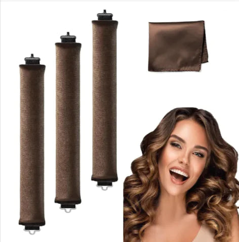 Heat-Free Rubber Hair Curler – 3 Hook Design
