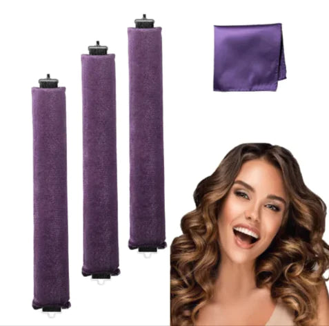 Heat-Free Rubber Hair Curler – 3 Hook Design