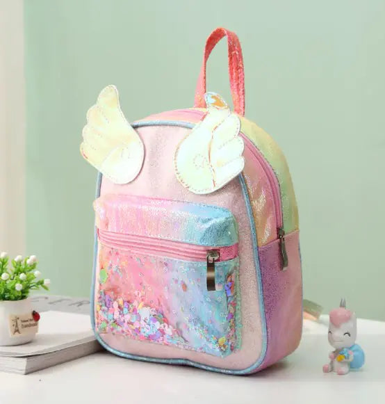 Fashionable Backpack with Wings - Student Rucksack