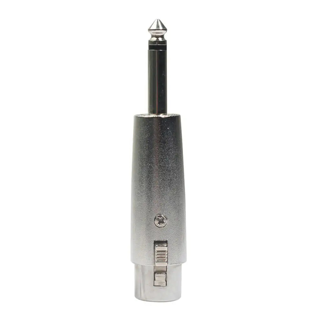 3PIN XLR Female To 1/4" 6.35mm Mono Male Plug Audio Cable Microphone Mic Adapter