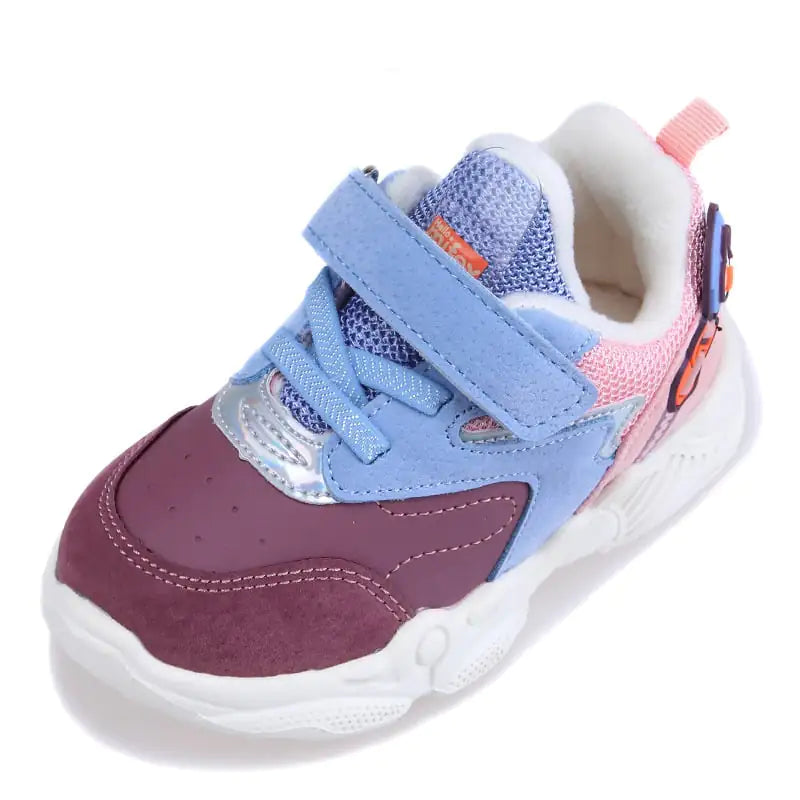 Ultra Light Solid Sole Short Pile Cotton Sneakers