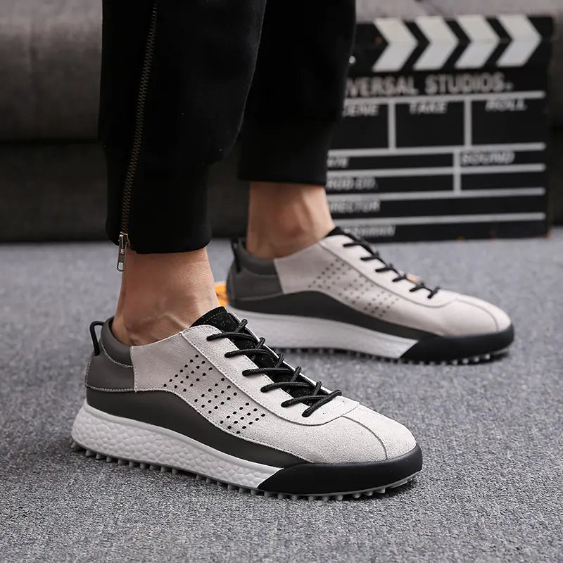 Winter New Men's Casual Sports Shoes - Thick Sole Leather