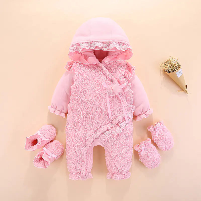 New Spring Autumn Baby Girl Romper Outfit for Princess