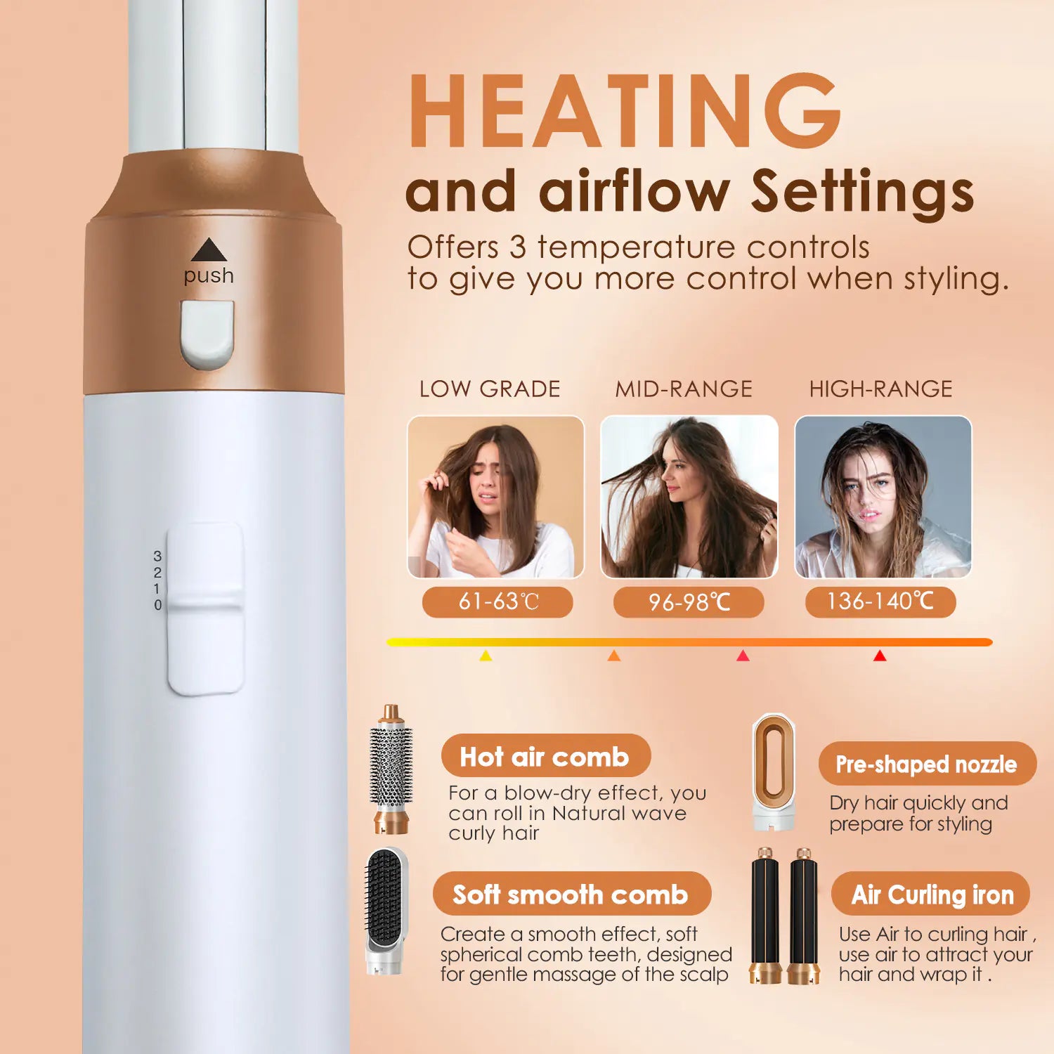 5in1 Automatic Hair Curler & Dryer