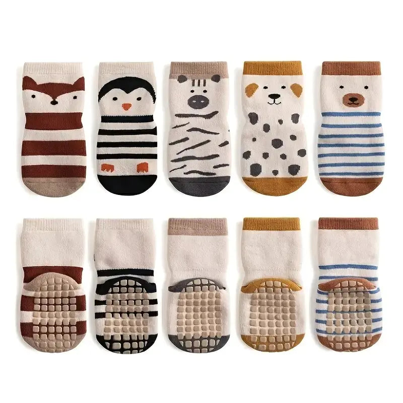 Spring Baby Non-Slip Floor Socks for 0-5 Years Old