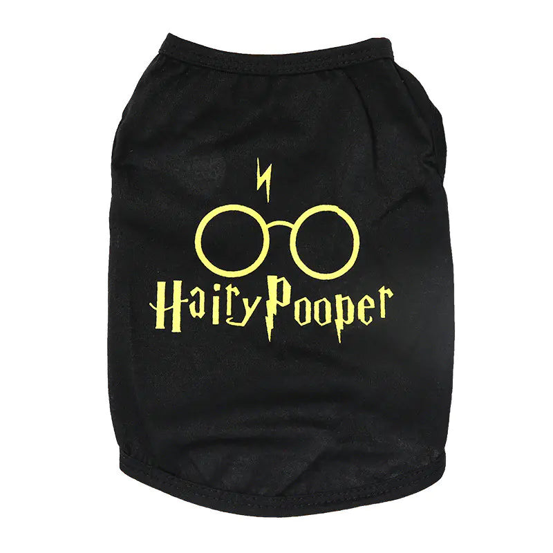 Thin Black Cat Vest with Stain-resistant Glasses