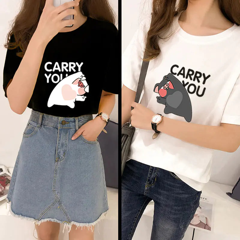 Cute Pig Year T-Shirt for Couples Design