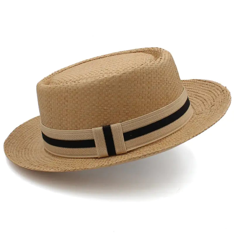 Wide Brim Straw Hat for Beach Sun Protection