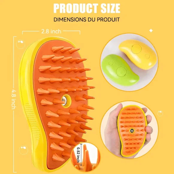 Pet Steam Brush Electric Spray Comb