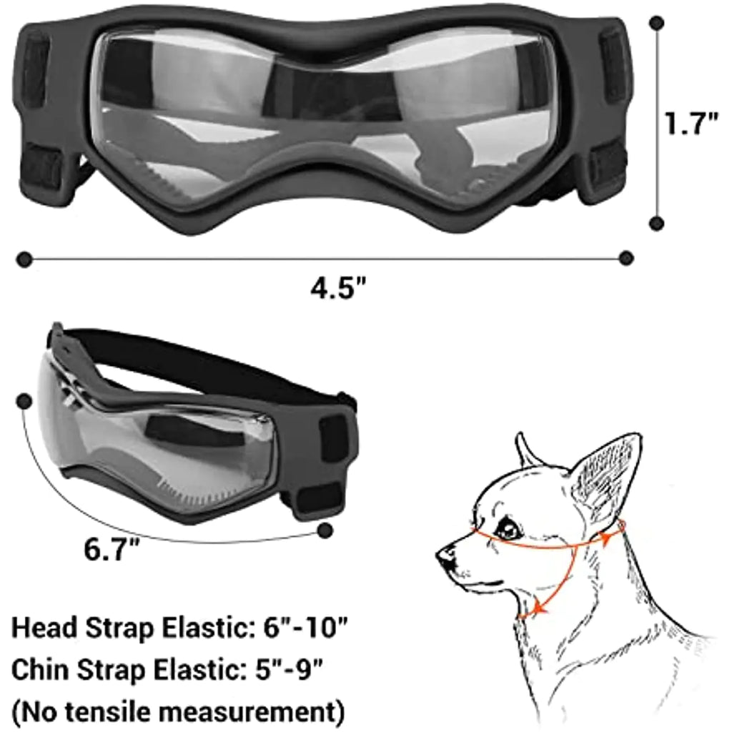 UV Resistant Soft Frame Dog Goggles and Sunglasses