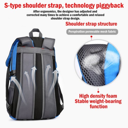 40L Men Women Travel Backpack Rucksack Camping Laptop Hiking School