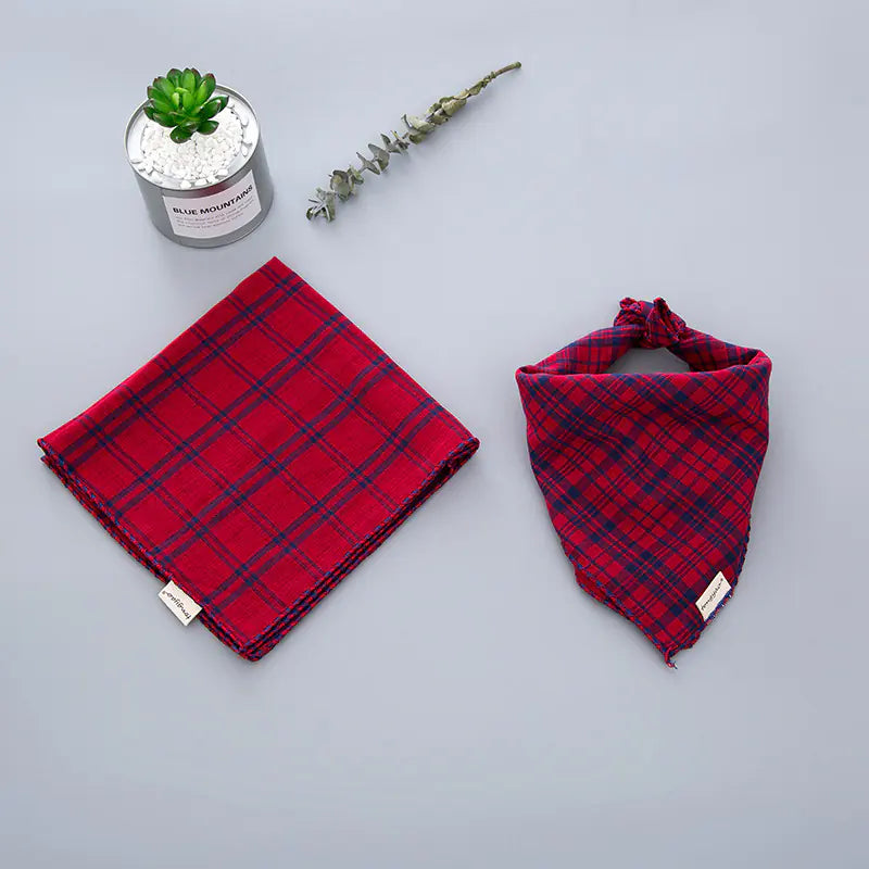 Double-sided Dog Turban Birthday Gift Water Bib