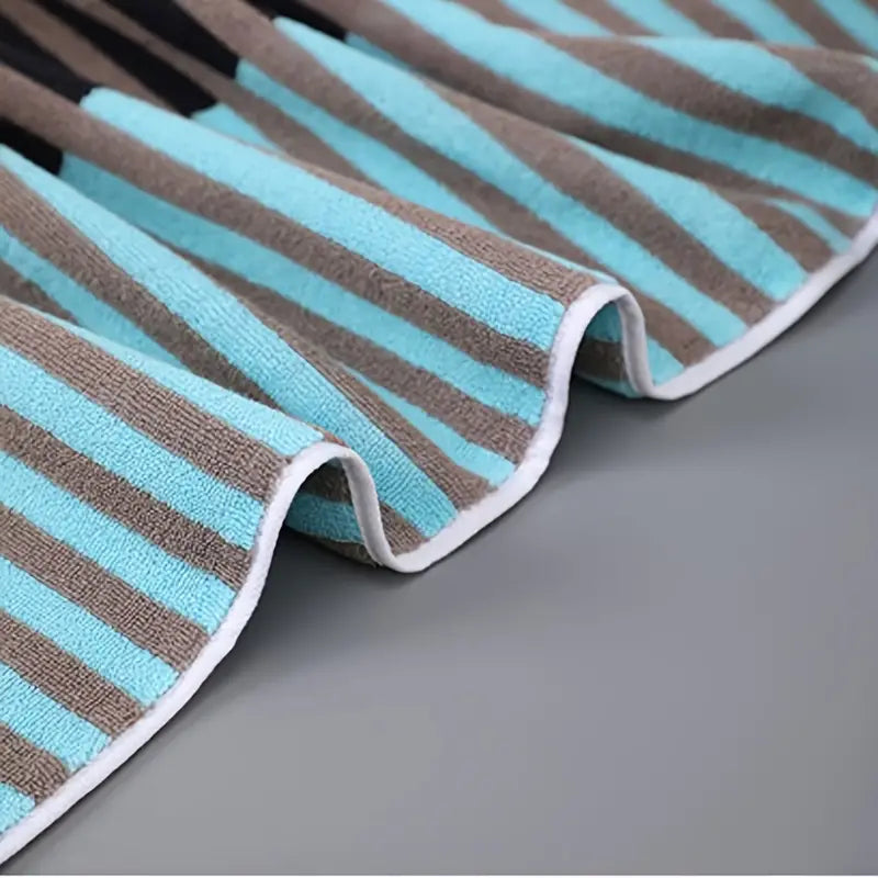 Cotton Stripe Hand Towels - Absorbent & Soft (Pack)
