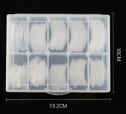 120-Piece Box of Crystal Nail Forms for Quick Gel